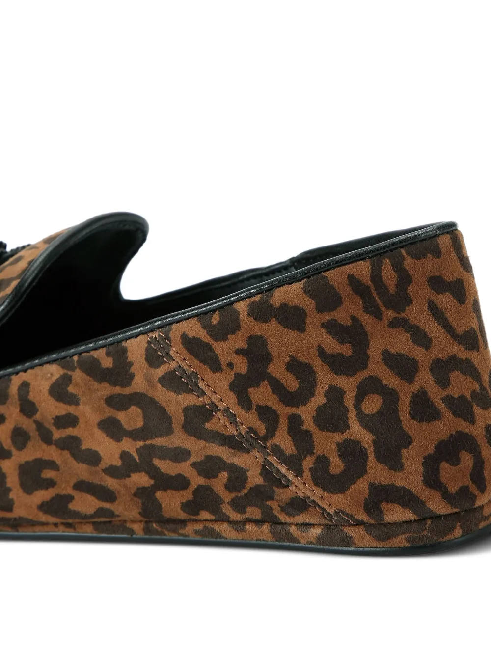 Kurt Geiger London Ballerina's met luipaardprint verfraaid met kristallen Bruin