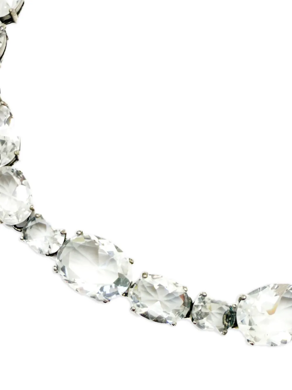Pre-owned Jennifer Gibson Jewellery 1980s Rivière-style Necklace In Silver
