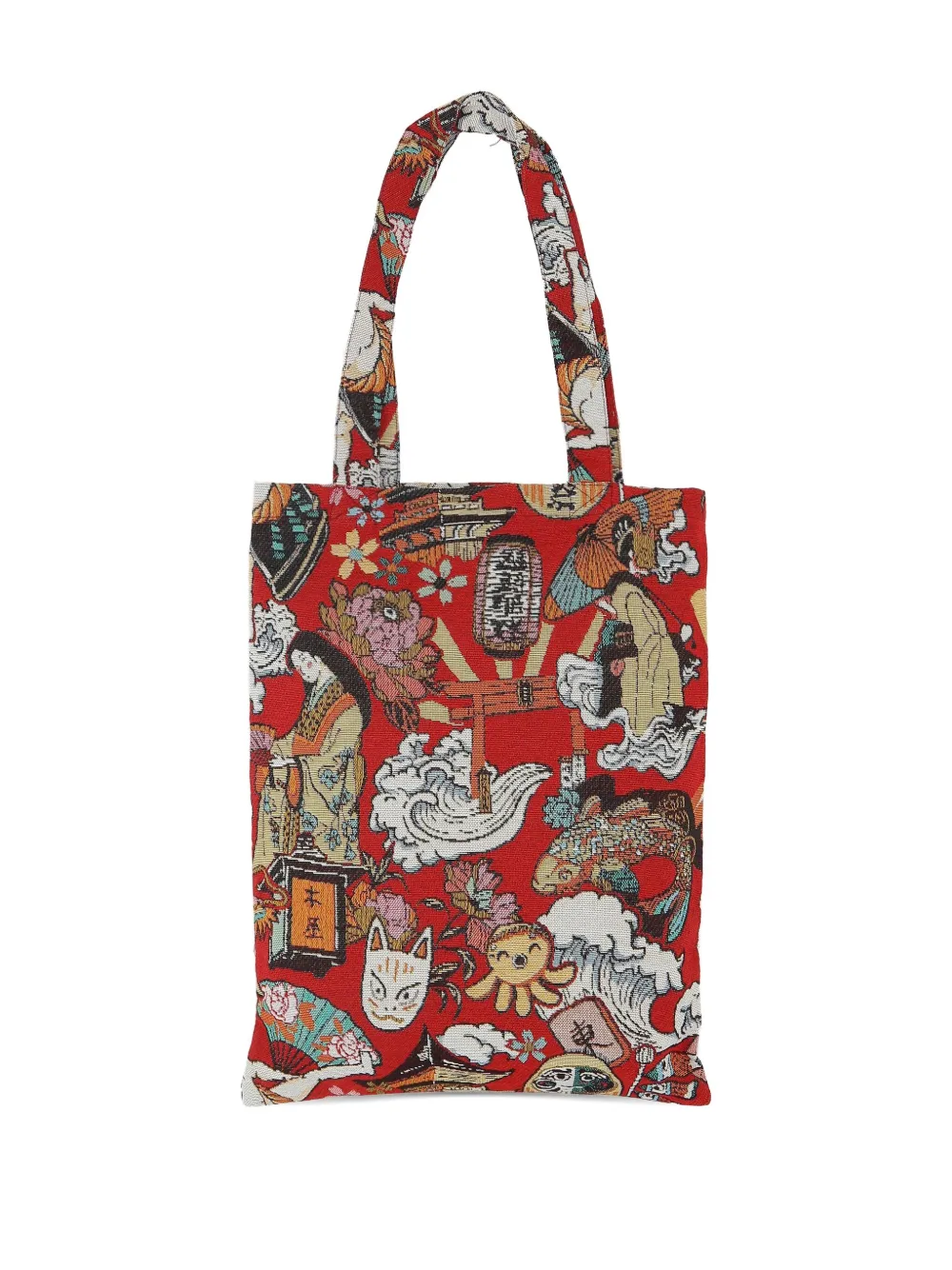 Bless Jacquard Tote Bag In Multi