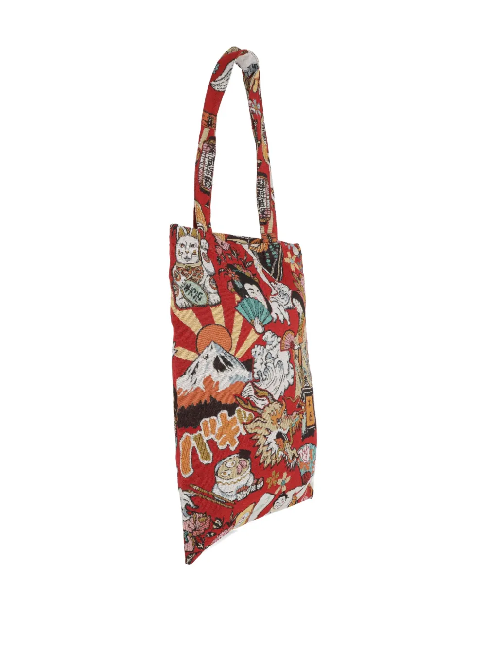 Bless Jacquard Tote Bag In Multi
