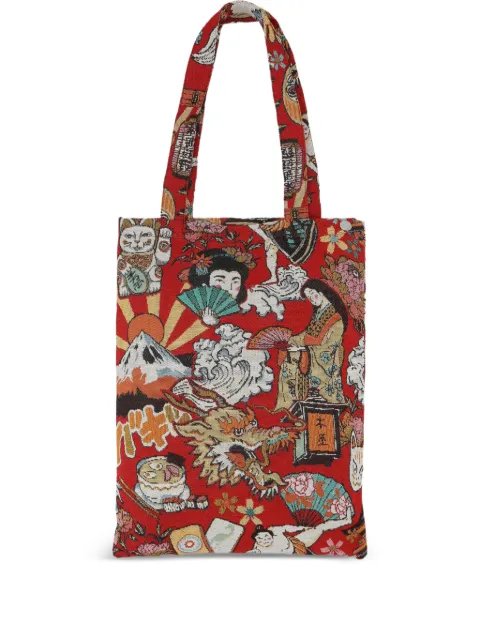Bless jacquard tote bag