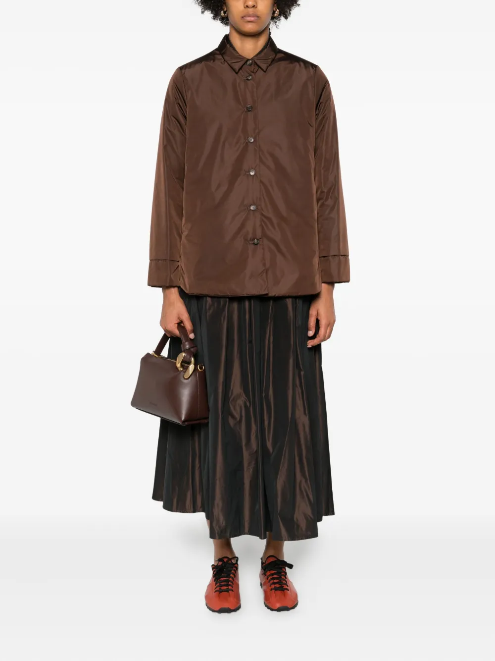 Rosso 35 Button-down blouse - Bruin
