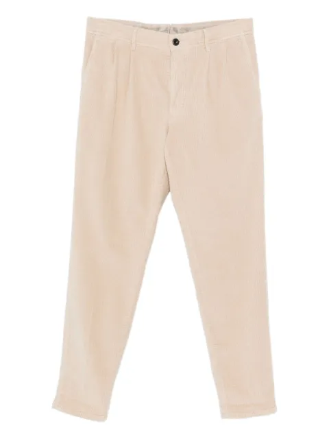 Incotex pleated corduroy trousers