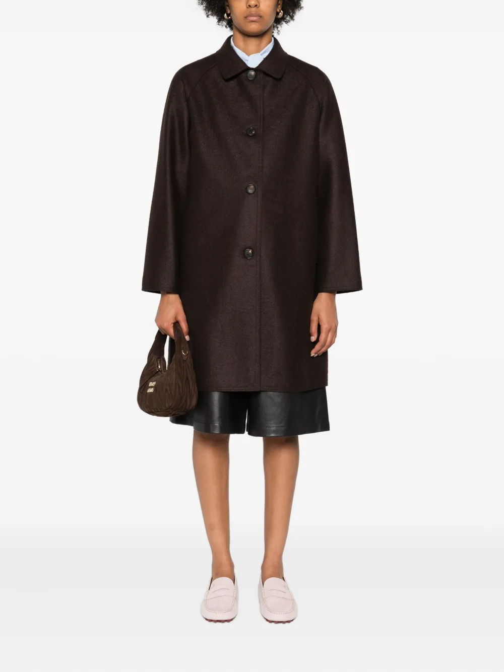 Rosso 35 raglan-sleeve button coat | Single Breasted Coats | Image 2