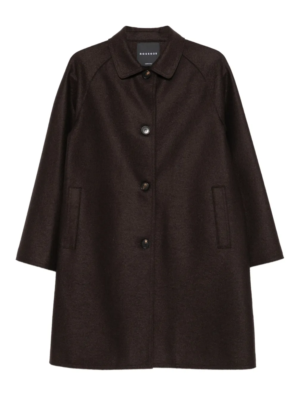 Rosso 35 raglan-sleeve button coat | Brown | Image 1