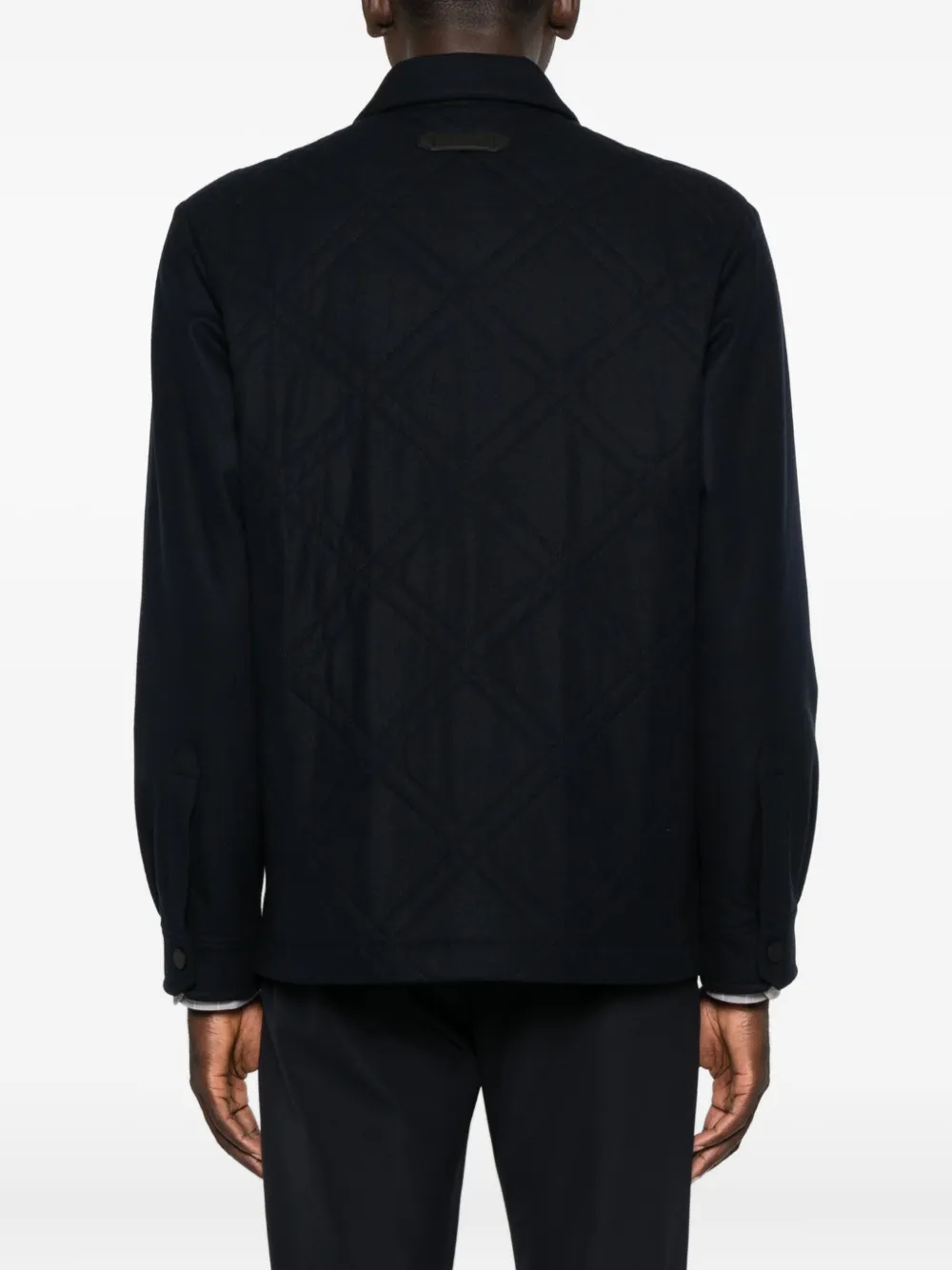 Brioni Gewatteerd shirtjack Blauw