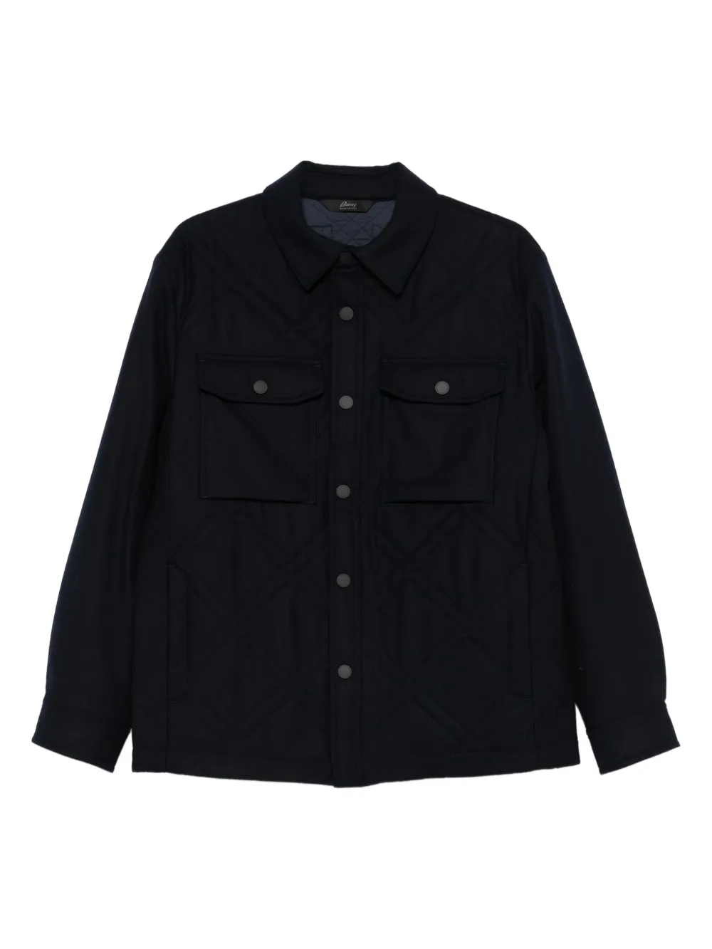 Brioni quilted shirt jacket | Blue | Image 1