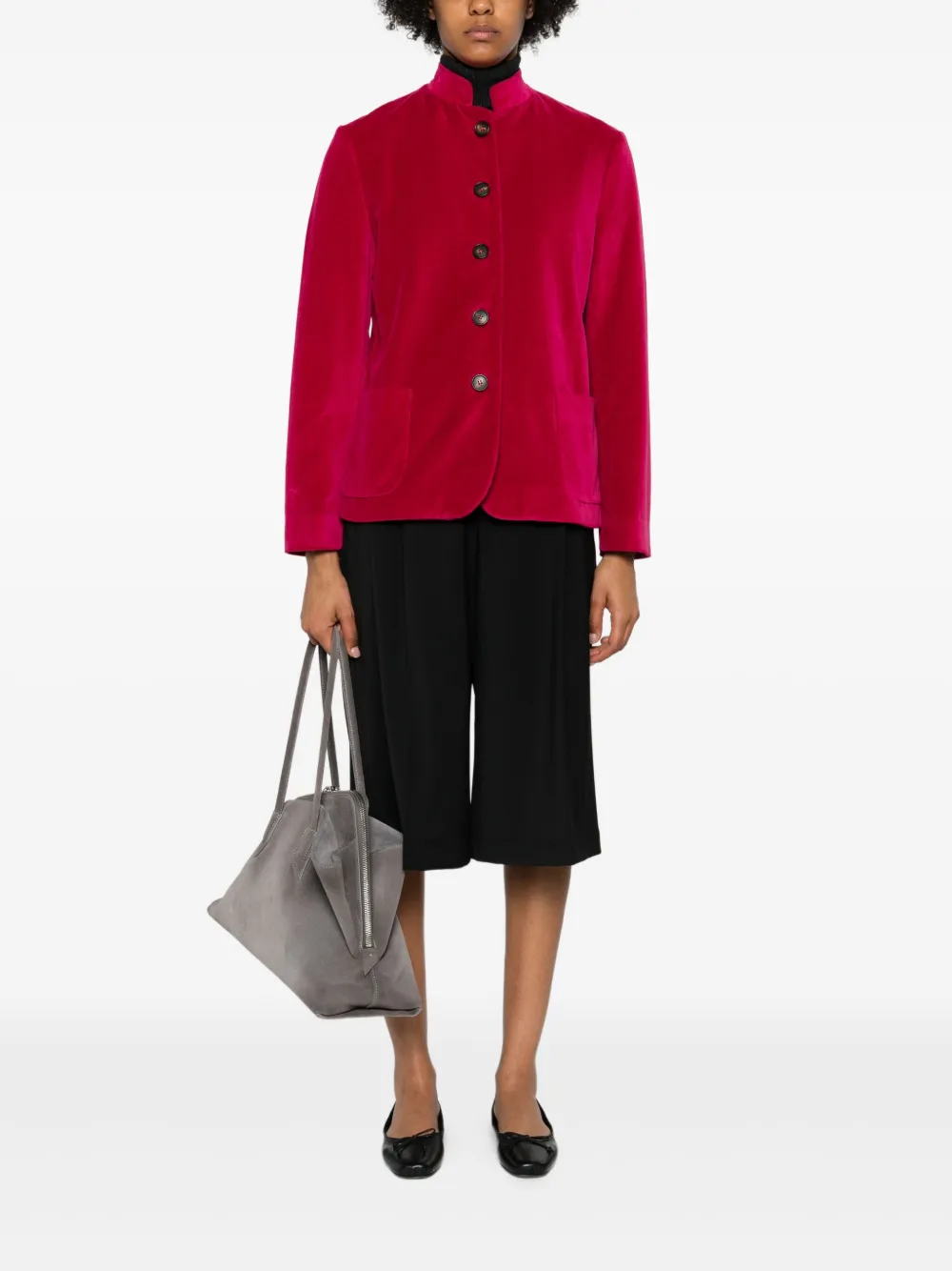 Rosso 35 velvet patch-pocket jacket | Fitted Jackets | Image 2