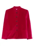 Rosso 35 velvet patch-pocket jacket - Pink