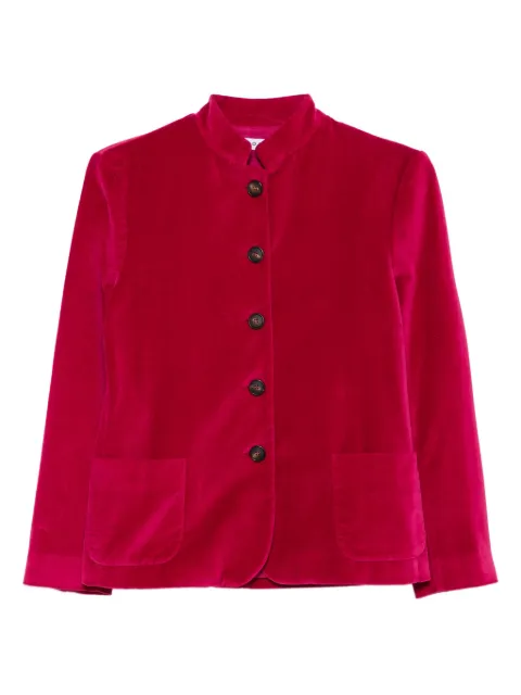 Rosso 35 velvet patch-pocket jacket