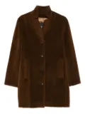 Rosso 35 button-fastening coat - Brown