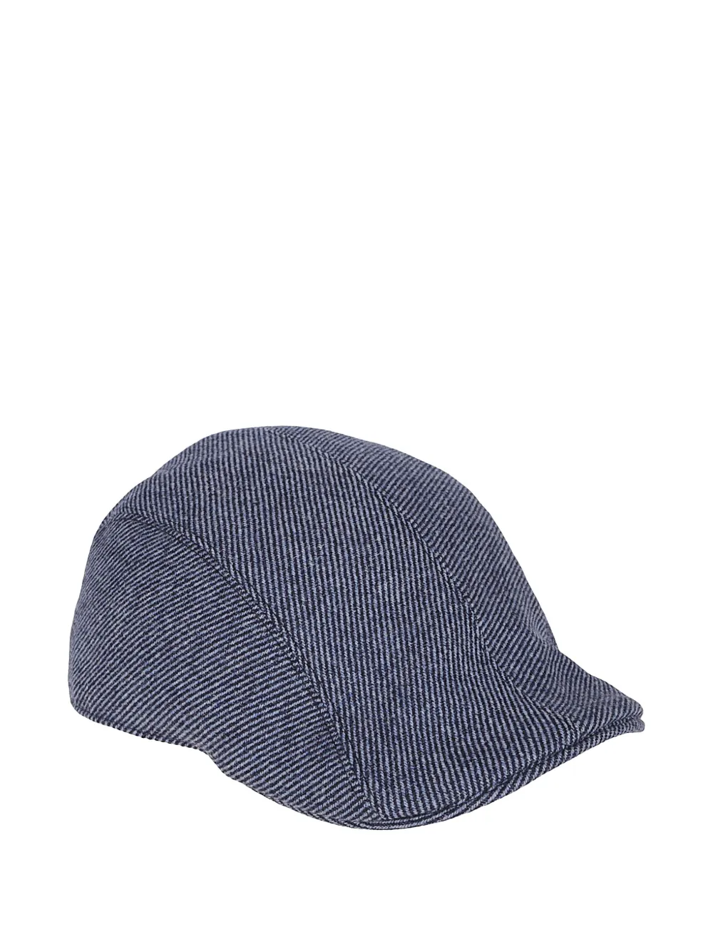 Brunello Cucinelli striped newsboy cap Blauw