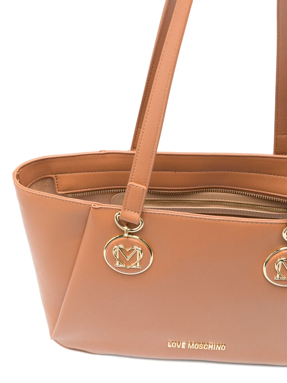 Love Moschino Heuptas met logoplakkaat Bruin