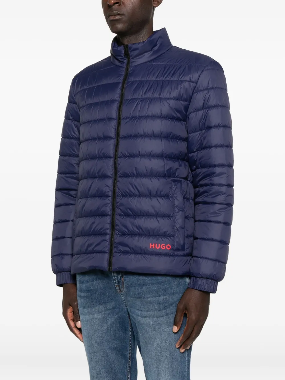 BOSS Jack met geborduurd logo Blauw