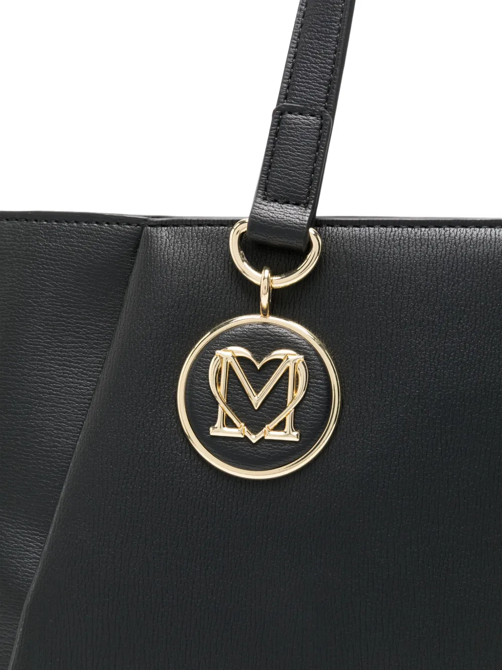 Love Moschino Logo-plaque Tote Bag In Black