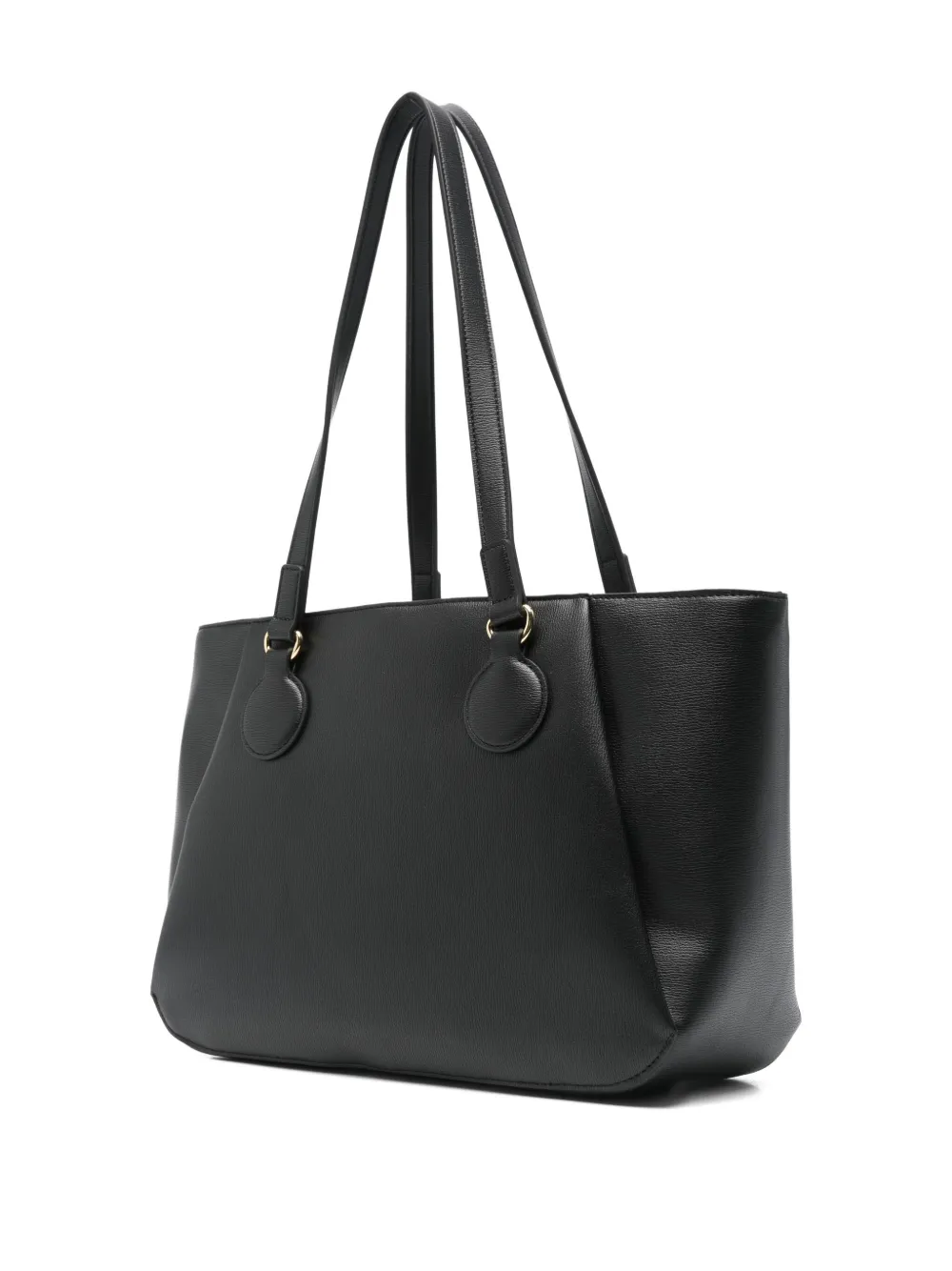 Love Moschino Logo-plaque Tote Bag In Black