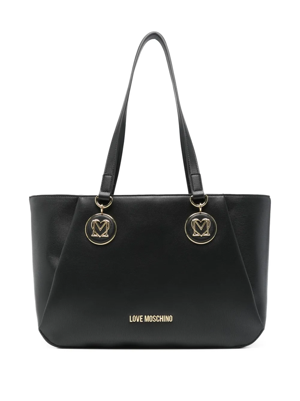 Love Moschino logo-plaque tote bag | Black | Image 1