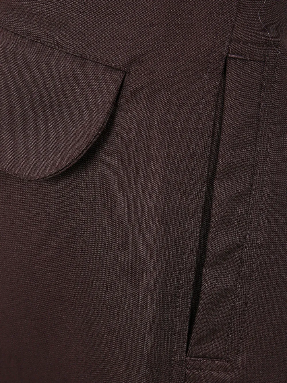 Entire Studios Flap-pocket Wool Trousers In Brown
