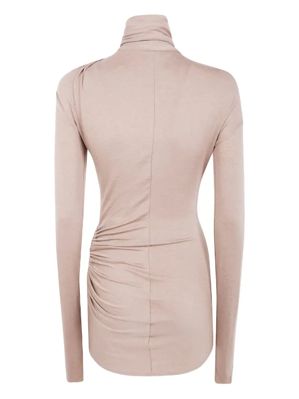 ENTIRE STUDIOS cross-neck Draped Top | Neutrals | FARFETCH CH