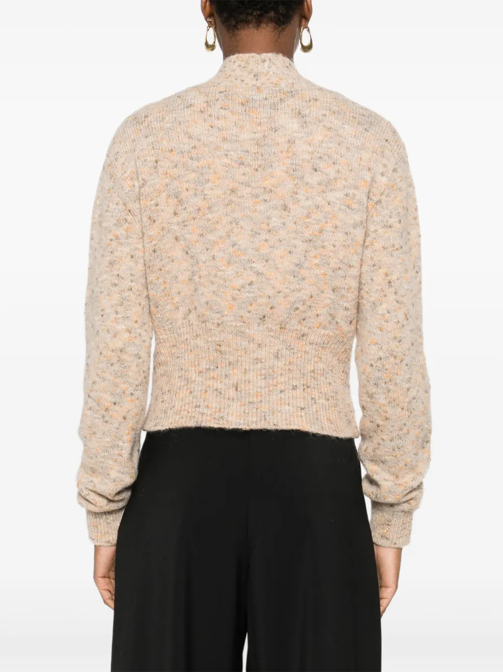Phisique Du Role Speckled Button Cardigan In Multi