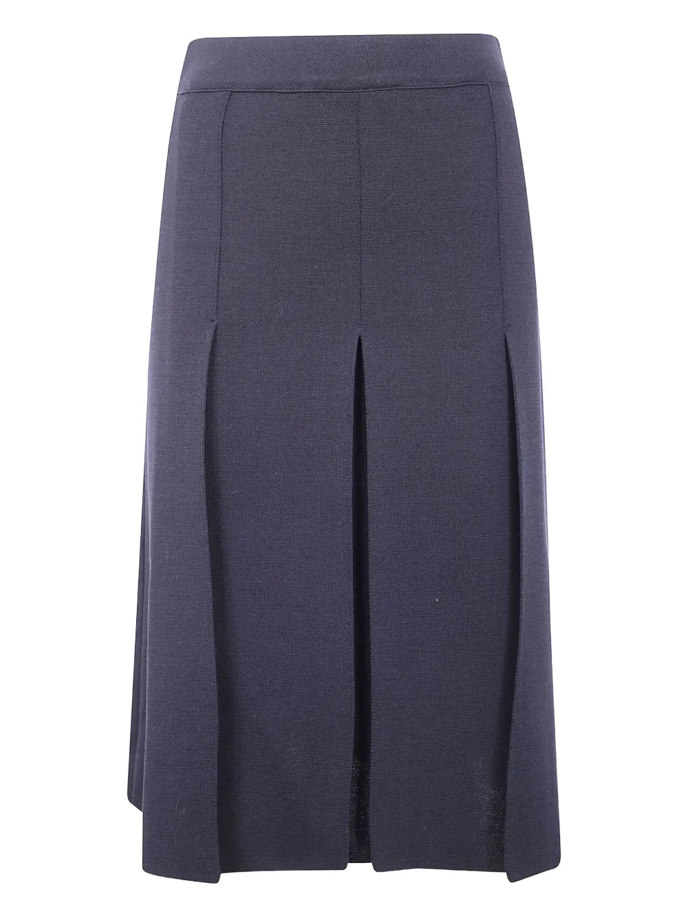 MRZ split-front wool midi skirt | Black | Image 1