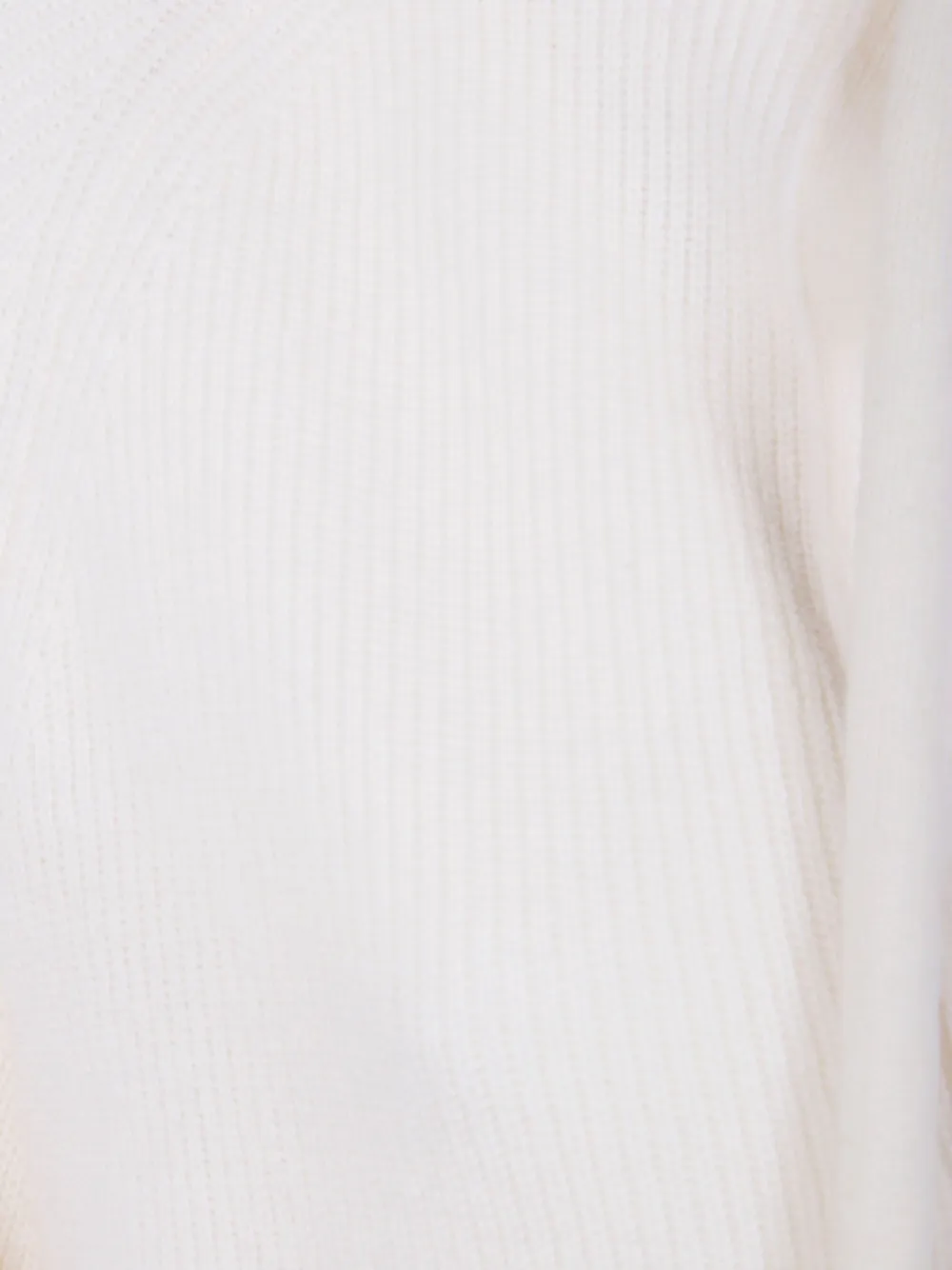 MRZ Geribbelde wollen hoodie Wit