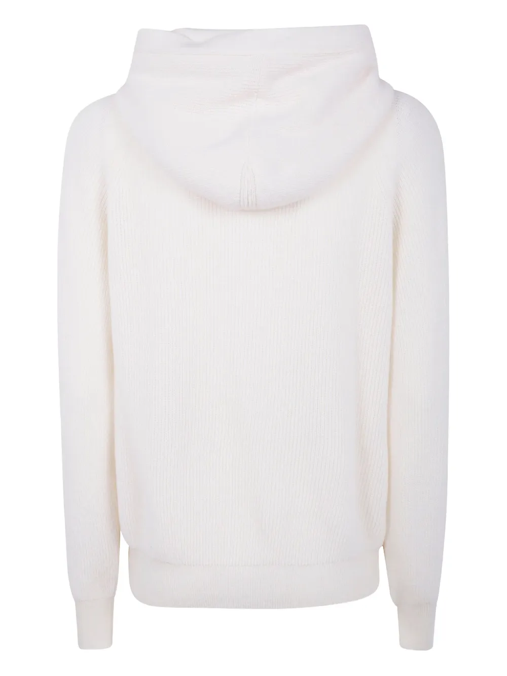 MRZ ribbed wool hoodie - Wit
