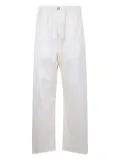 Sofie D'hoore elastic-waist silk trousers - White