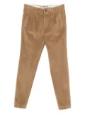 Incotex pleated corduroy trousers - Brown