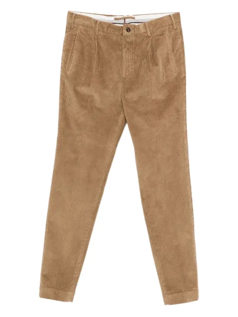 Incotex pleated corduroy trousers