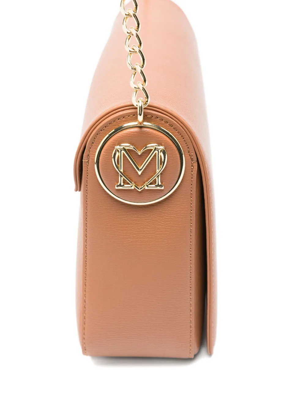 Love Moschino Schoudertas met logoplakkaat Bruin