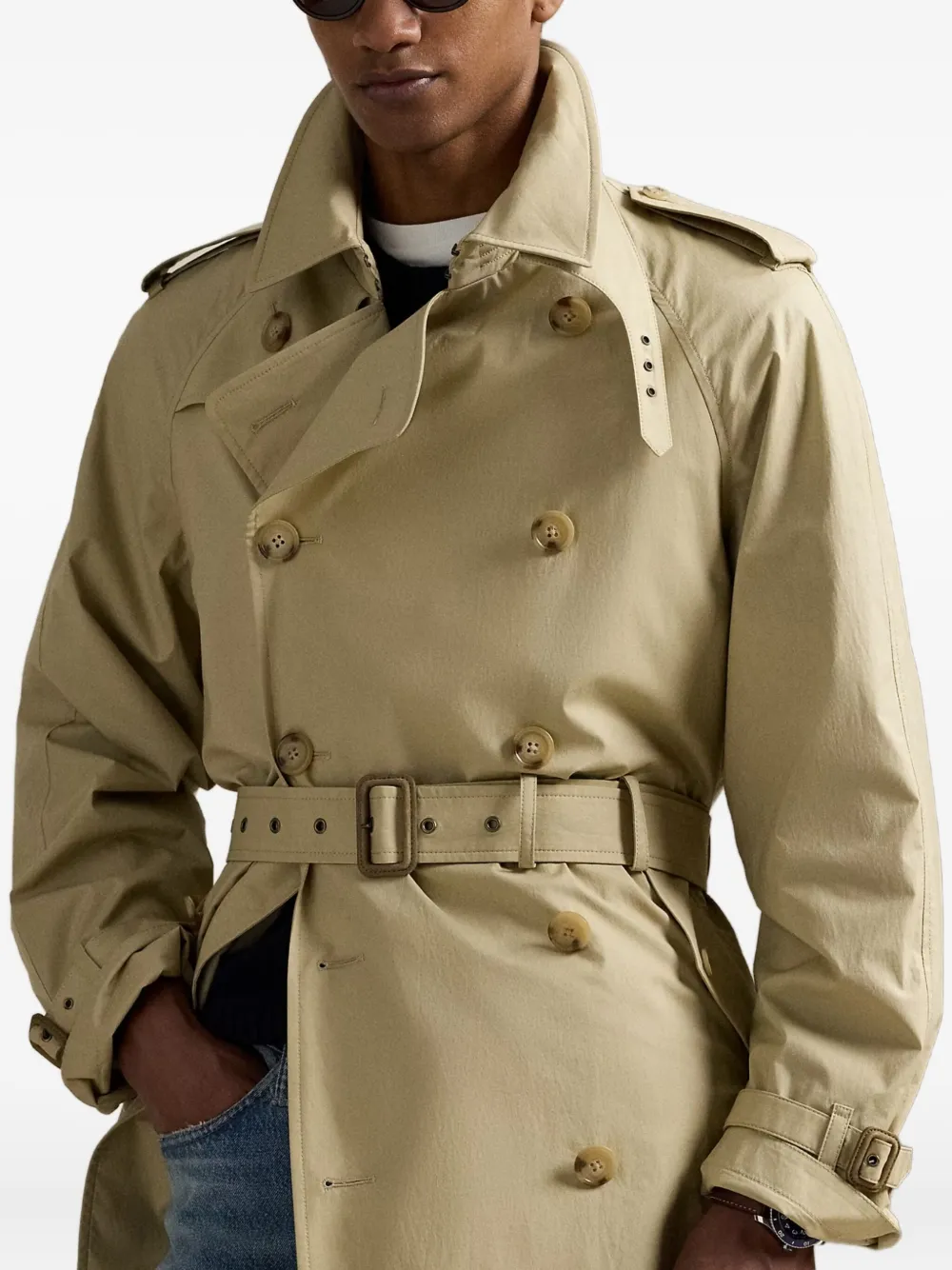 Polo Ralph Lauren double-breasted trench coat Beige