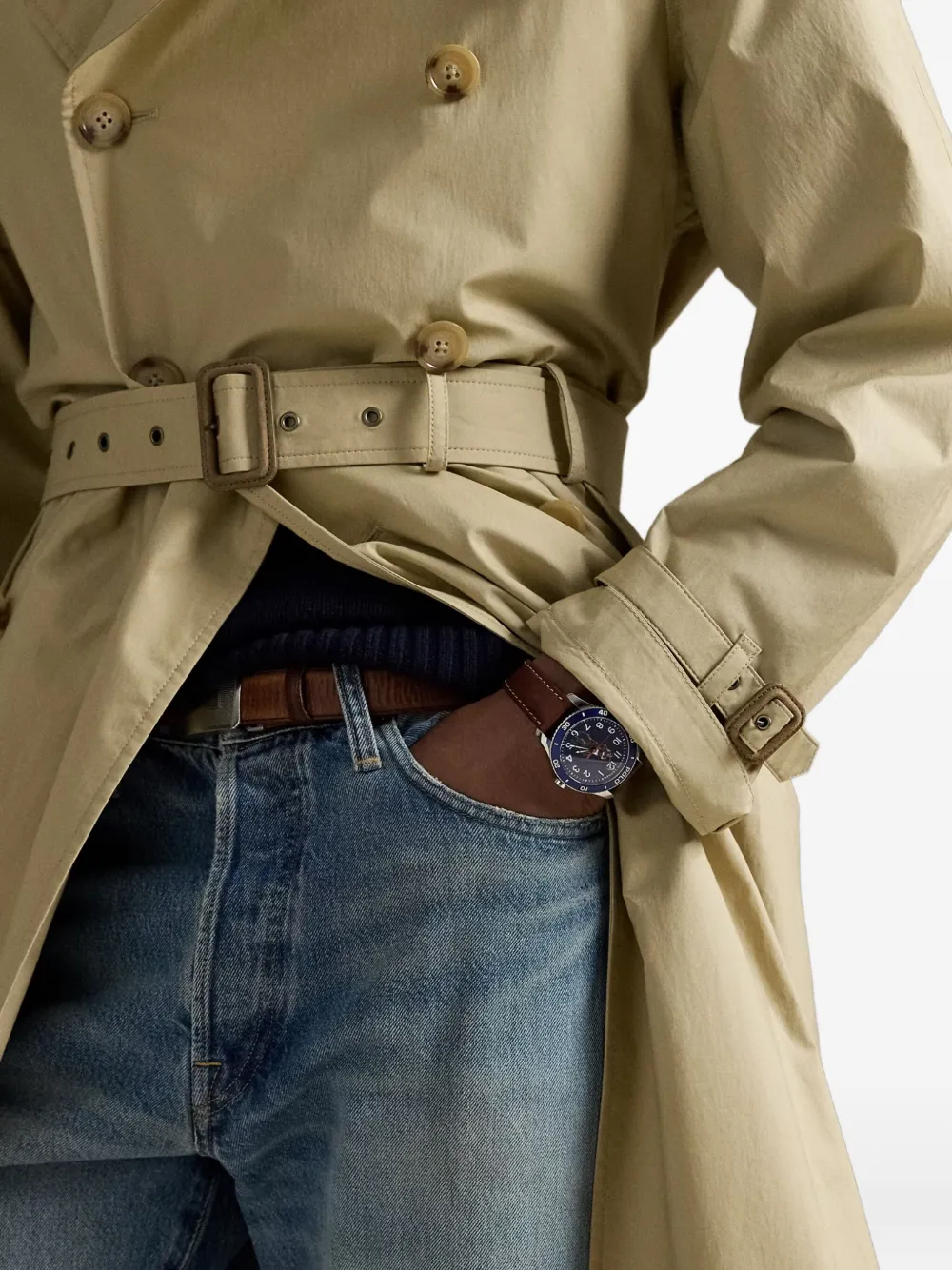 Polo Ralph Lauren double-breasted trench coat Beige