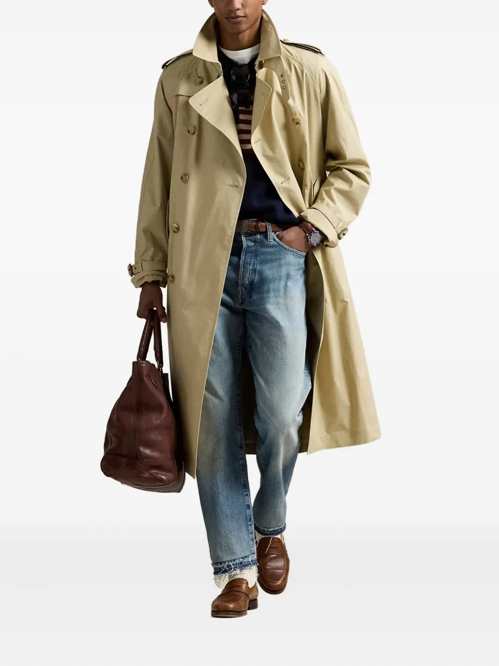 Polo Ralph Lauren double-breasted trench coat Beige
