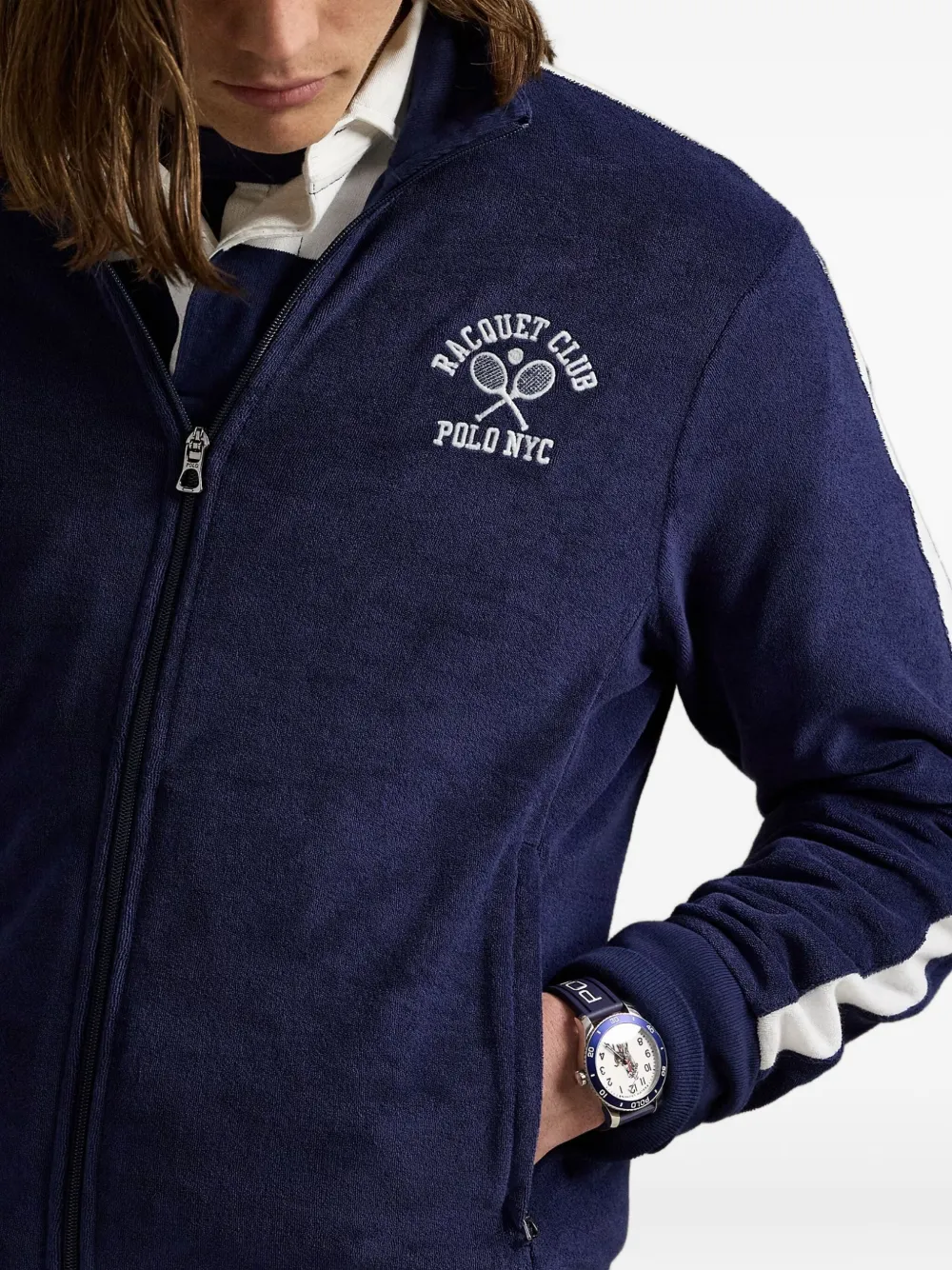 Polo Ralph Lauren embroidered-logo sweatshirt Blauw