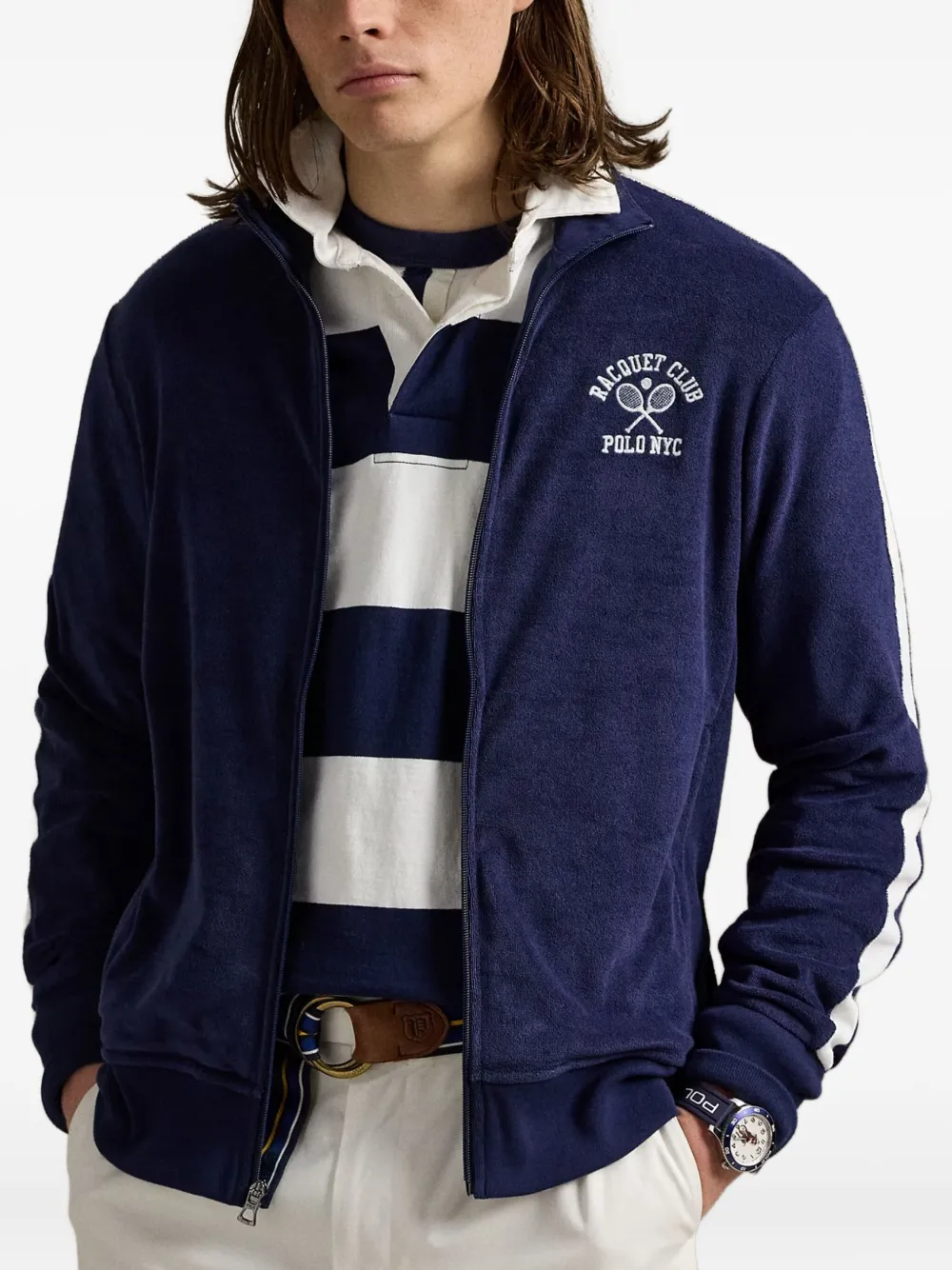 Polo Ralph Lauren embroidered-logo sweatshirt Blauw