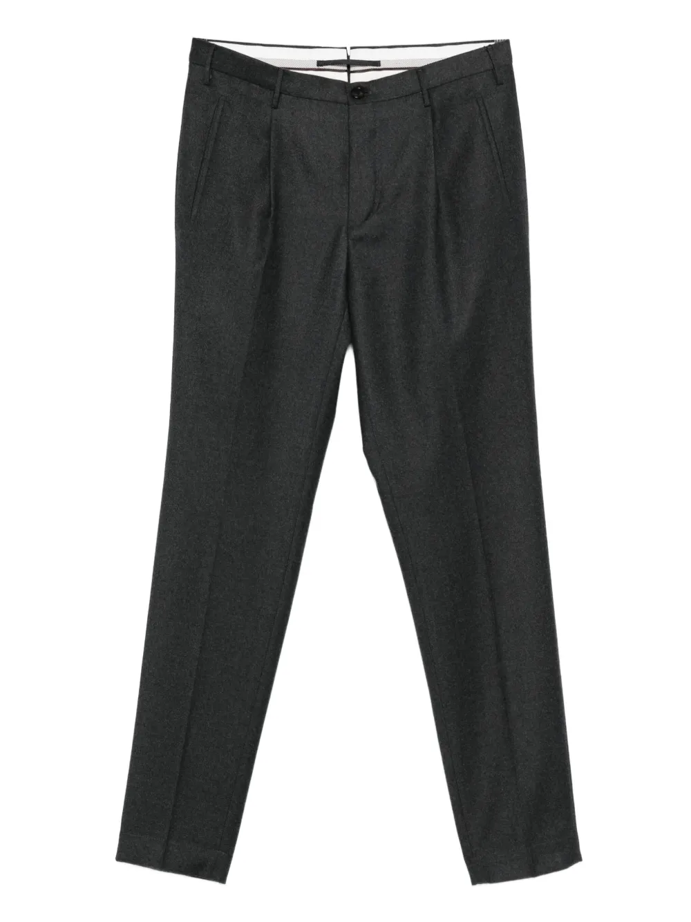 Incotex pleated virgin wool trousers | Grey | Image 1