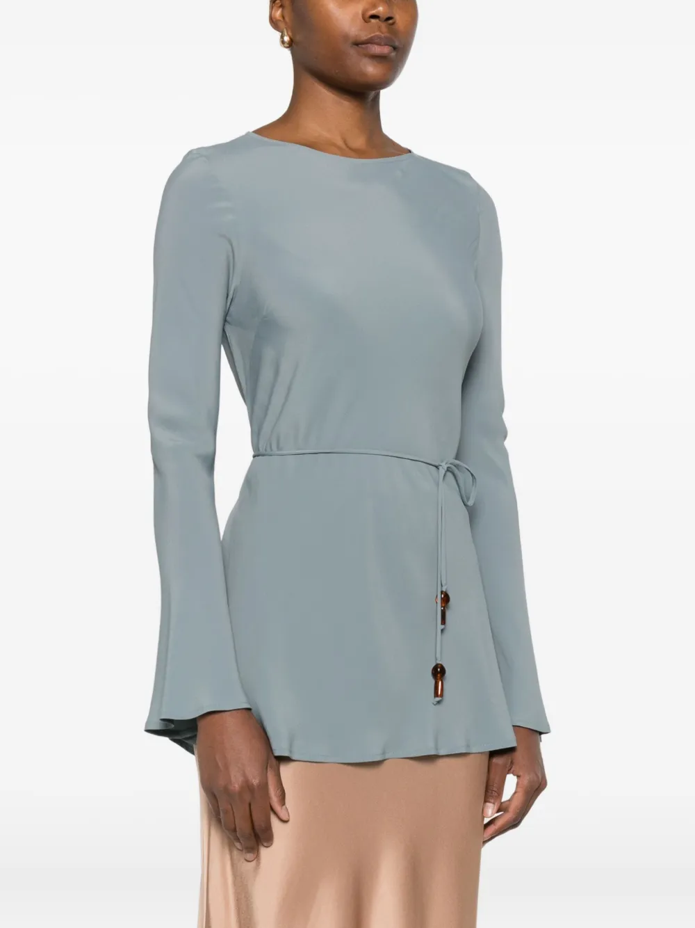 Ottod'ame Long Sleeve Blouse In Blue