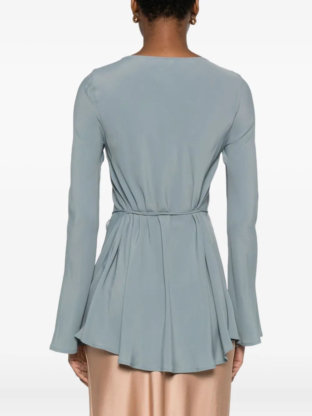 Ottod'ame Long Sleeve Blouse In Blue