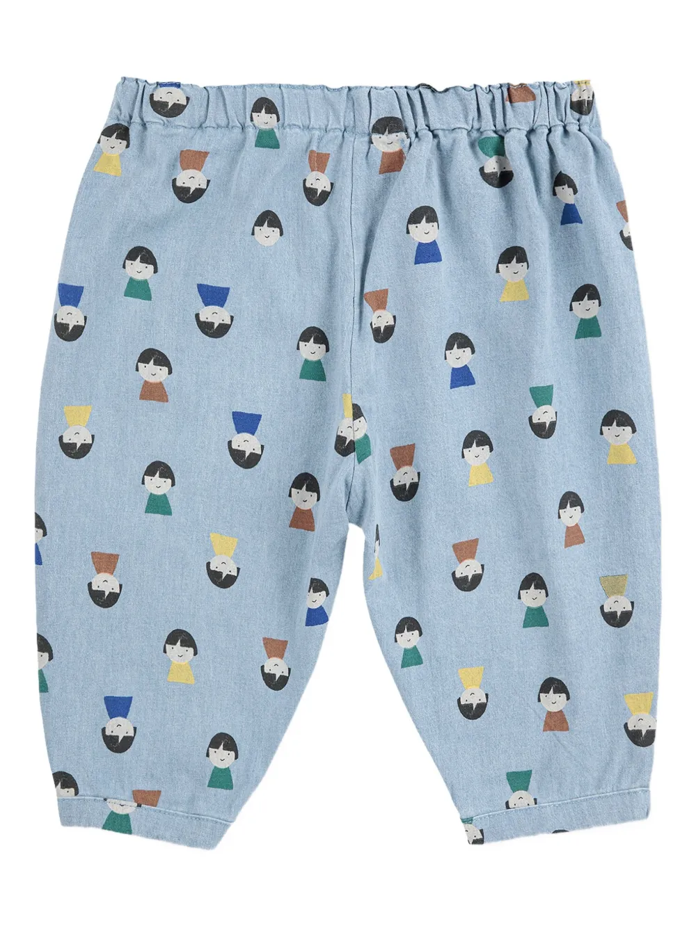 Bobo Choses Girl-print Elastic-waist Trousers In Blue