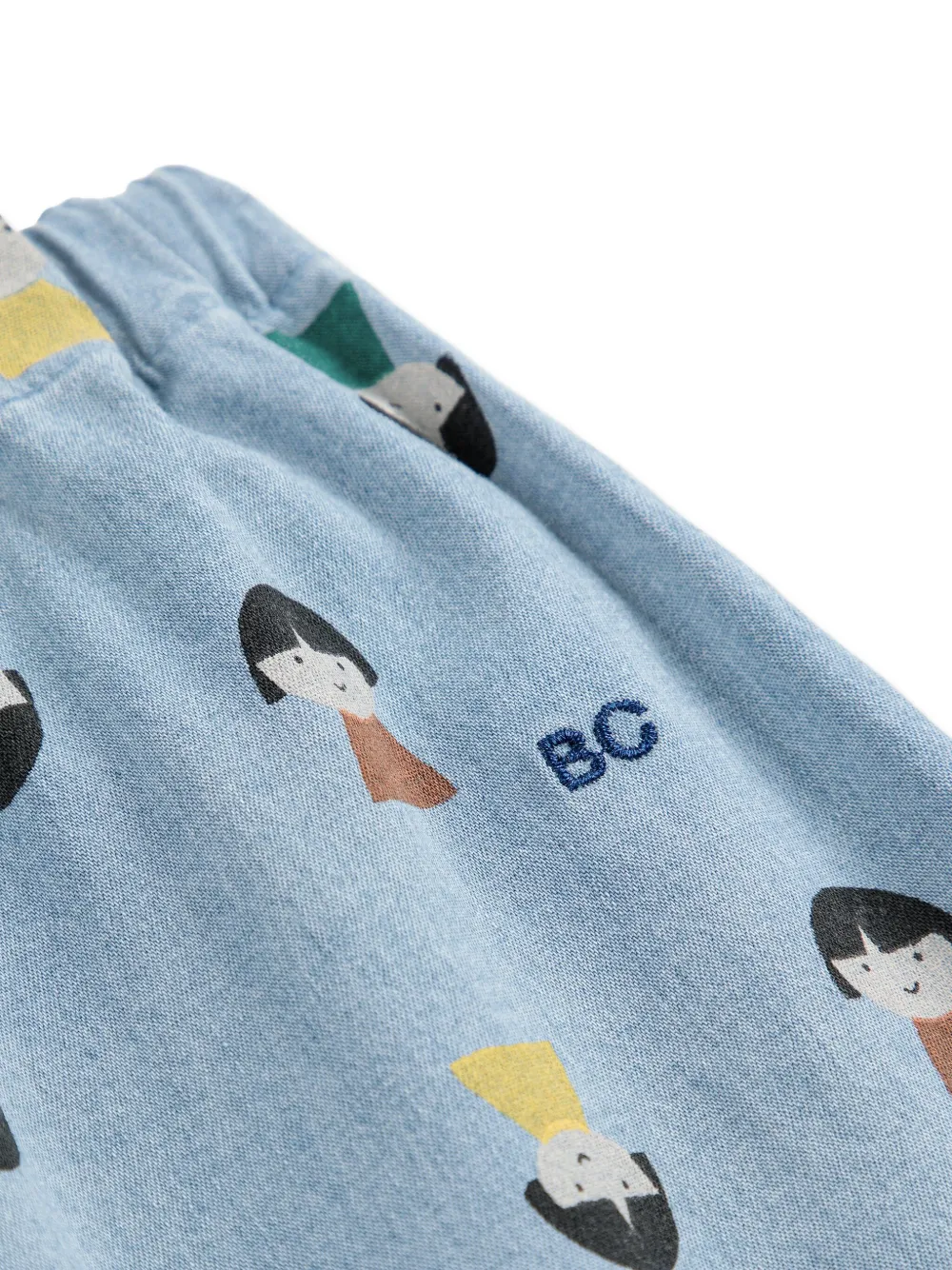 Bobo Choses Girl-print Elastic-waist Trousers In Blue