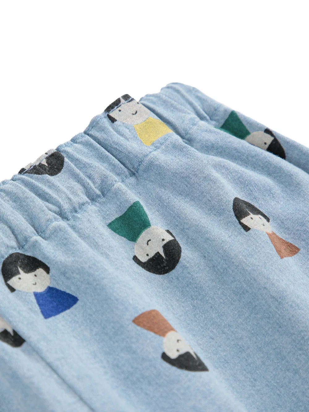 Bobo Choses Girl-print Elastic-waist Trousers In Blue