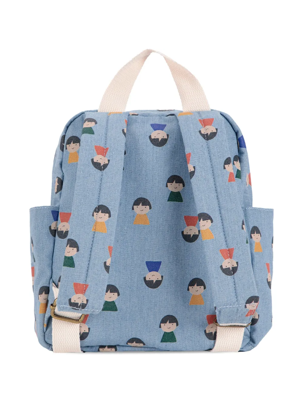 Bobo Choses girl-print denim backpack - Blauw