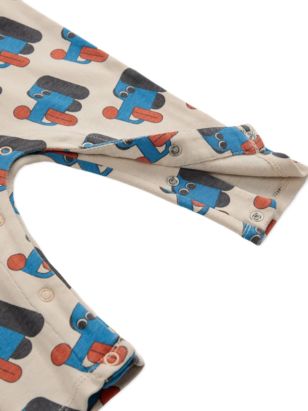 Bobo Choses Dog-print Long-sleeve Jumpsuit In Multi