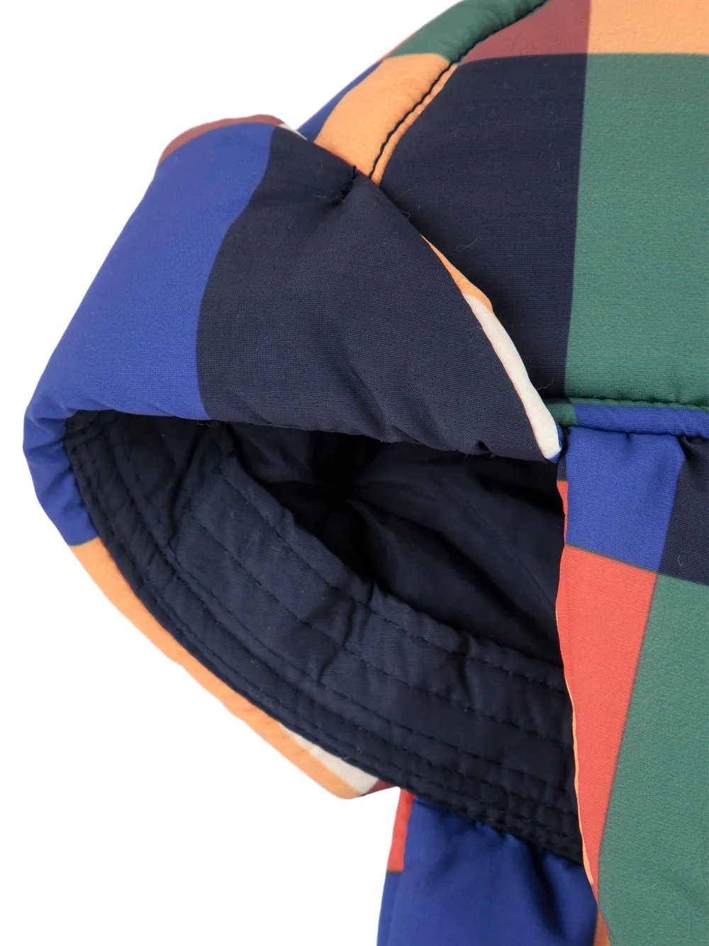 Bobo Choses Patchwork Quilted Trapper Hat In Multi