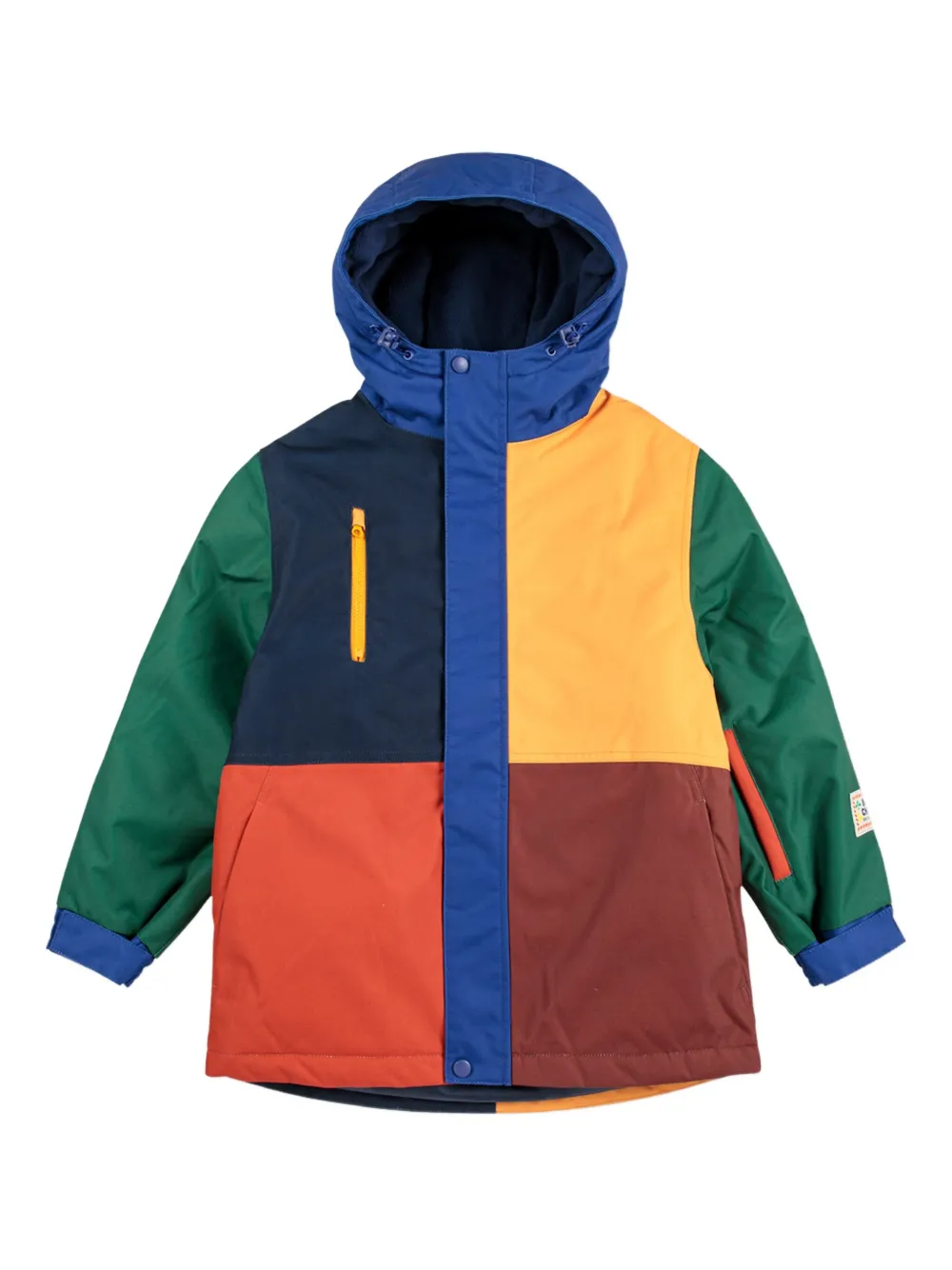 Bobo Choses colour-block hooded jacket | Blue | Image 1