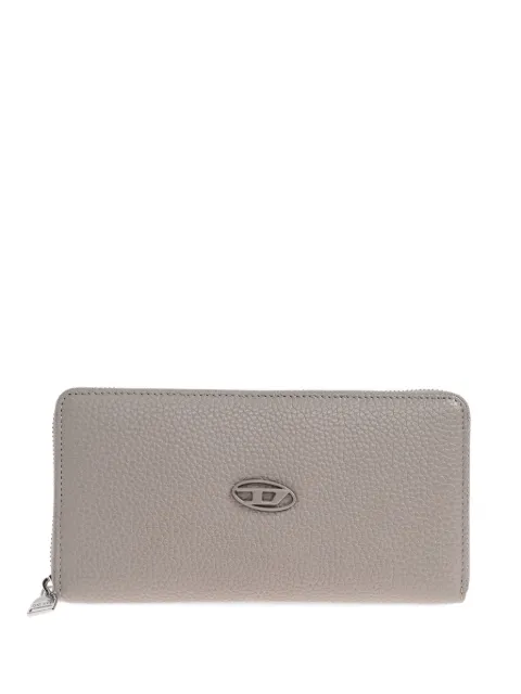 Diesel cartera con placa del logo y cierre