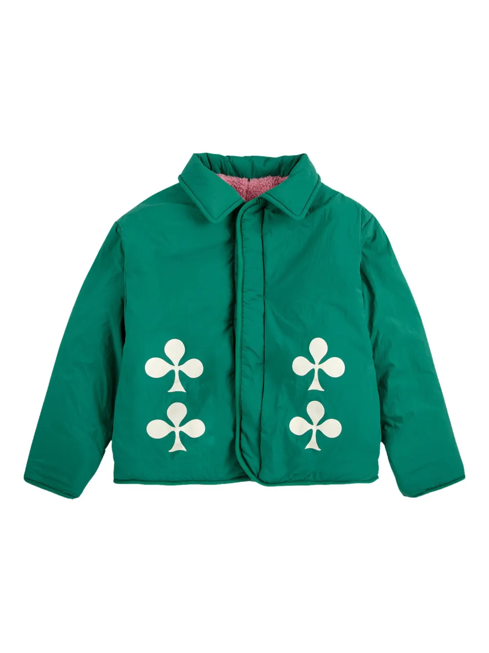 Bobo Choses clover-print reversible jacket | verde | Image 1
