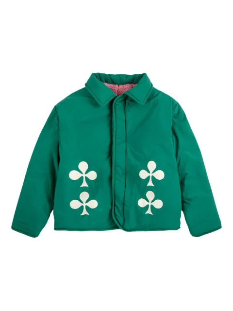 Bobo Choses clover-print reversible jacket