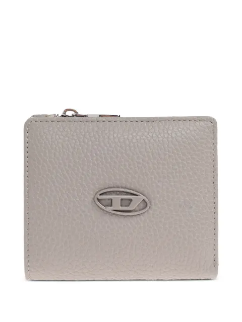 Diesel logo-plaque zip-around wallet